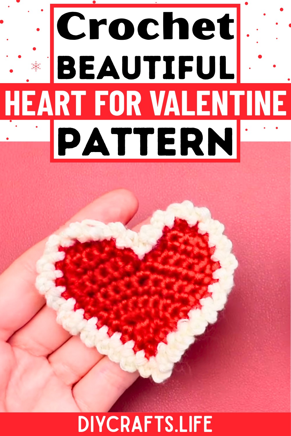 Crochet Heart for Valentine Accessories & Gifts