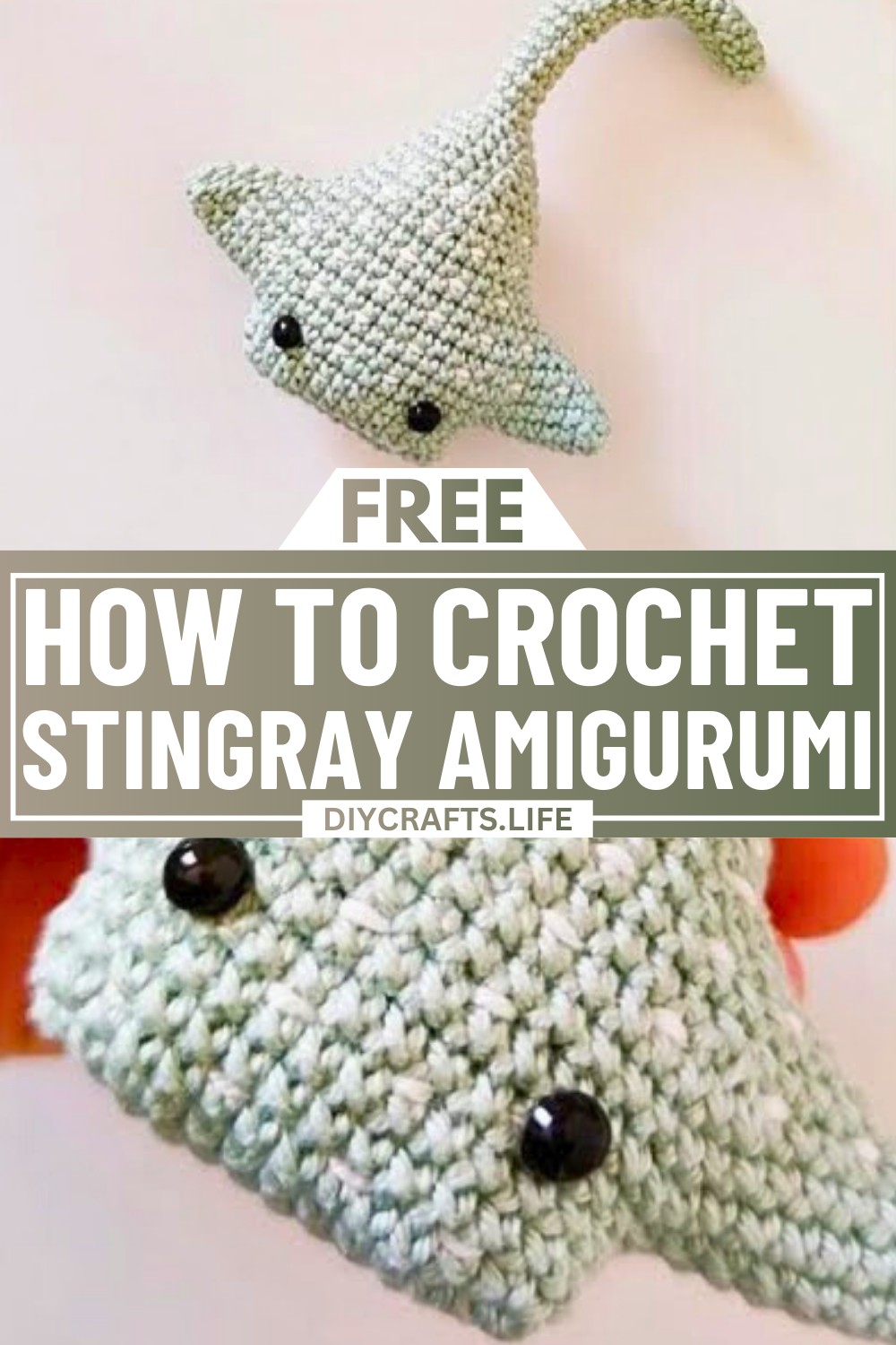 Crochet Stingray Amigurumi – Soft, Elegant Ocean-Inspired Design