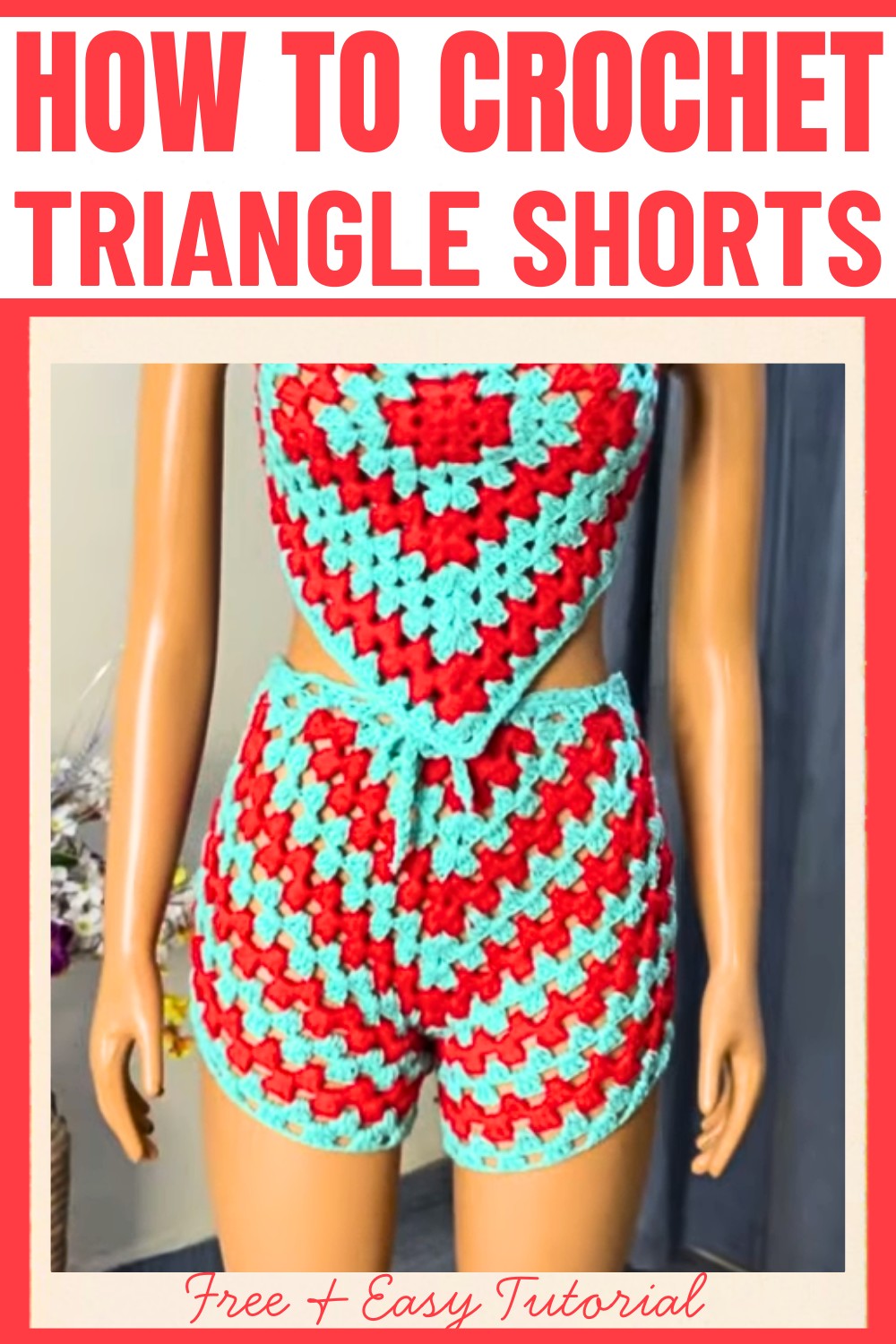 Crochet Triangle Shorts – Bold Design in Fashion