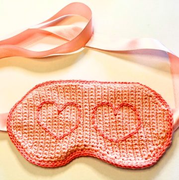 Crochet Valentine’s Sleep Mask – Sweet Comfort with Love