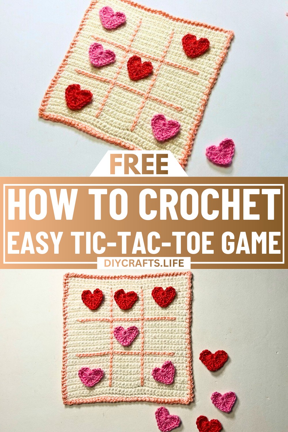 Crochet a Valentine’s Tic-Tac-Toe Game – Handmade Fun!