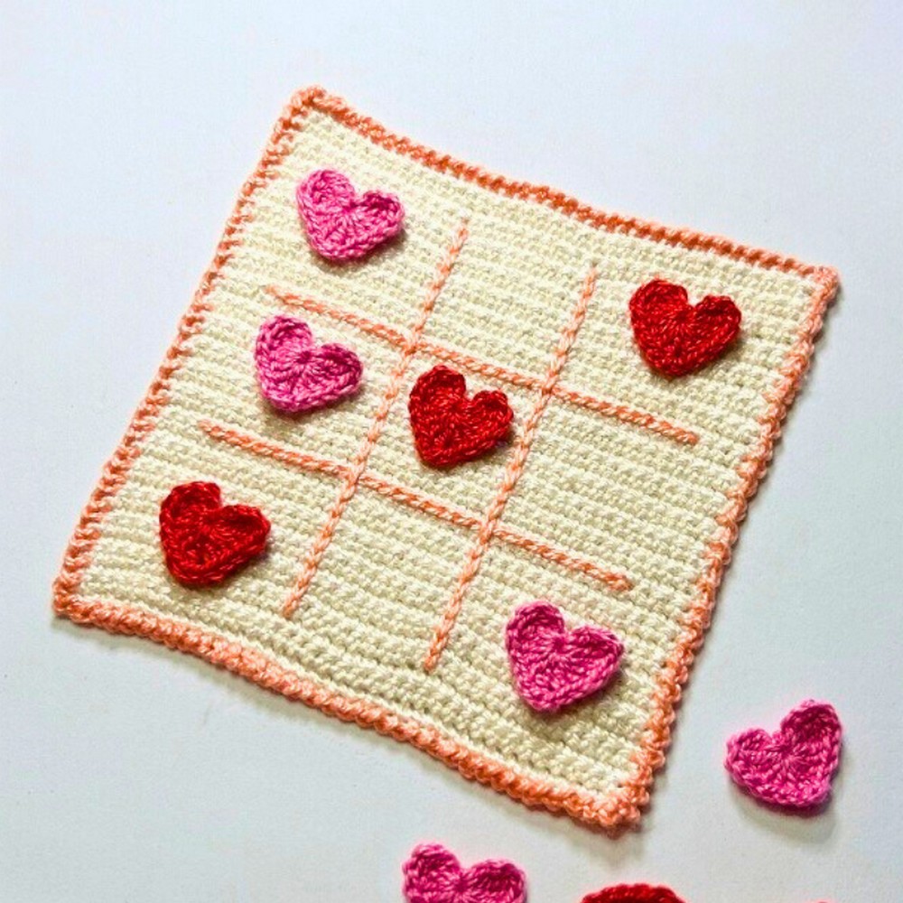 Crochet a Valentine’s Tic-Tac-Toe Game – Handmade Fun!