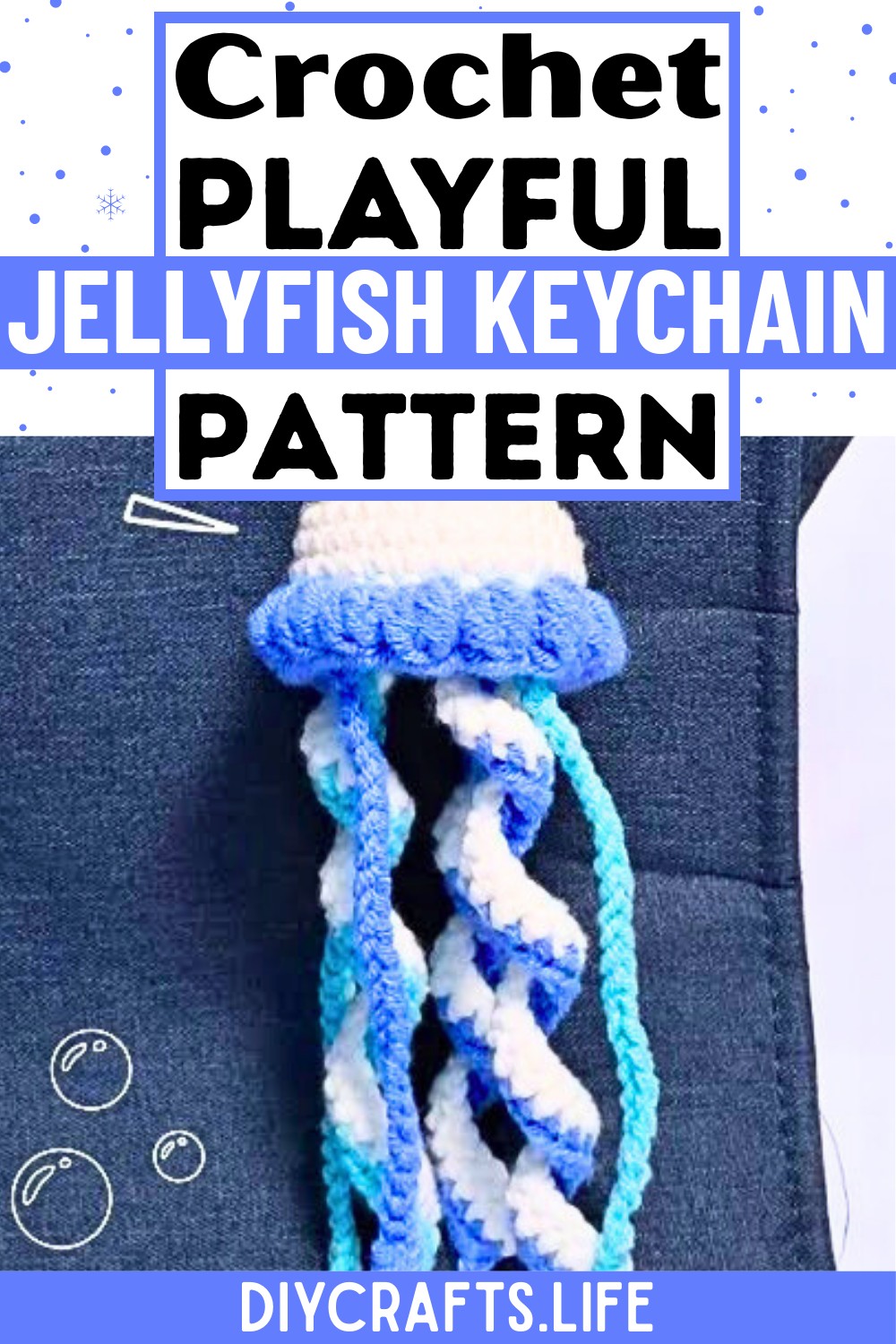 Crocheting A Playful Jellyfish Keychain With Texture And Charm
