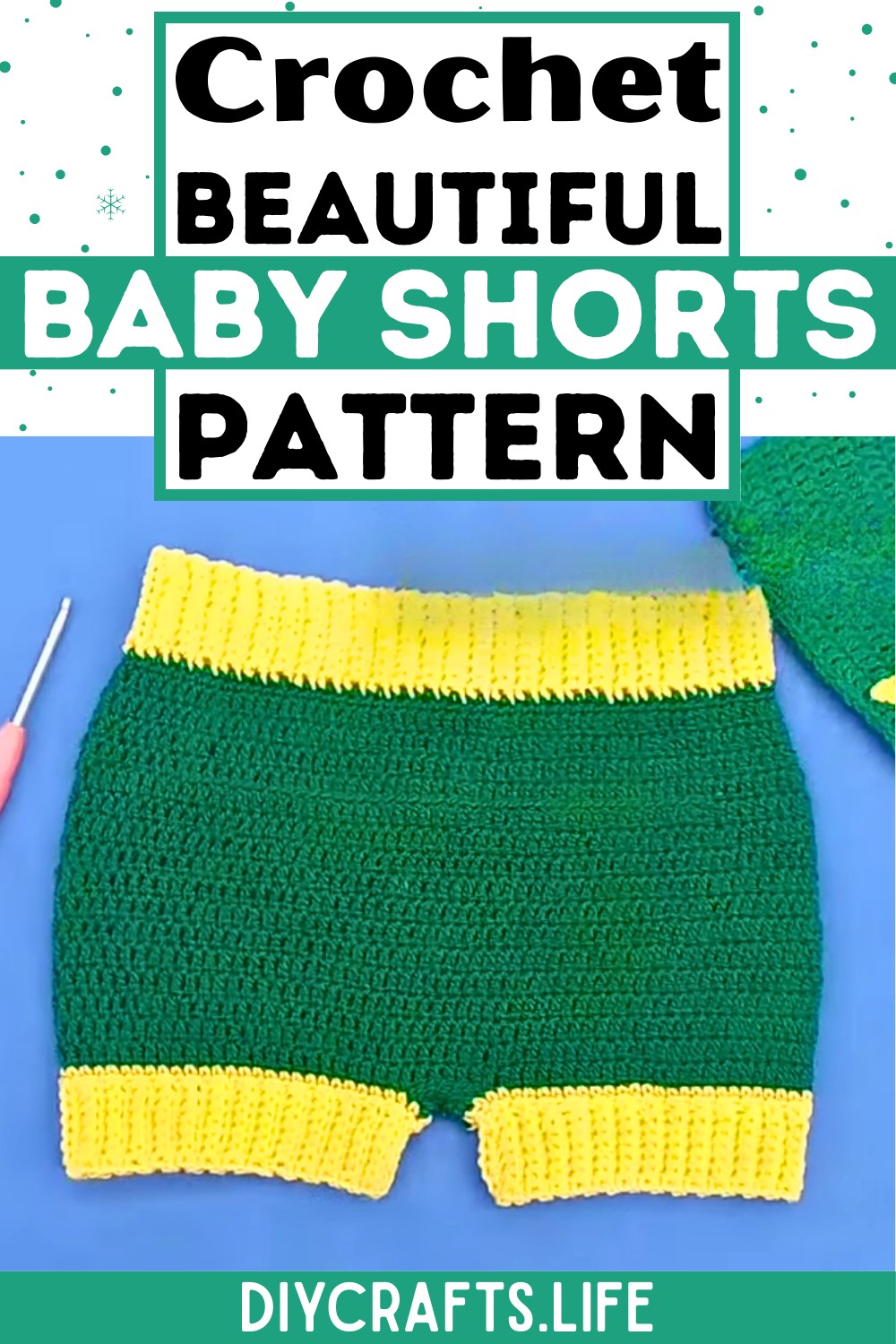 Easy Crochet Baby Shorts Pattern 0-3 Month