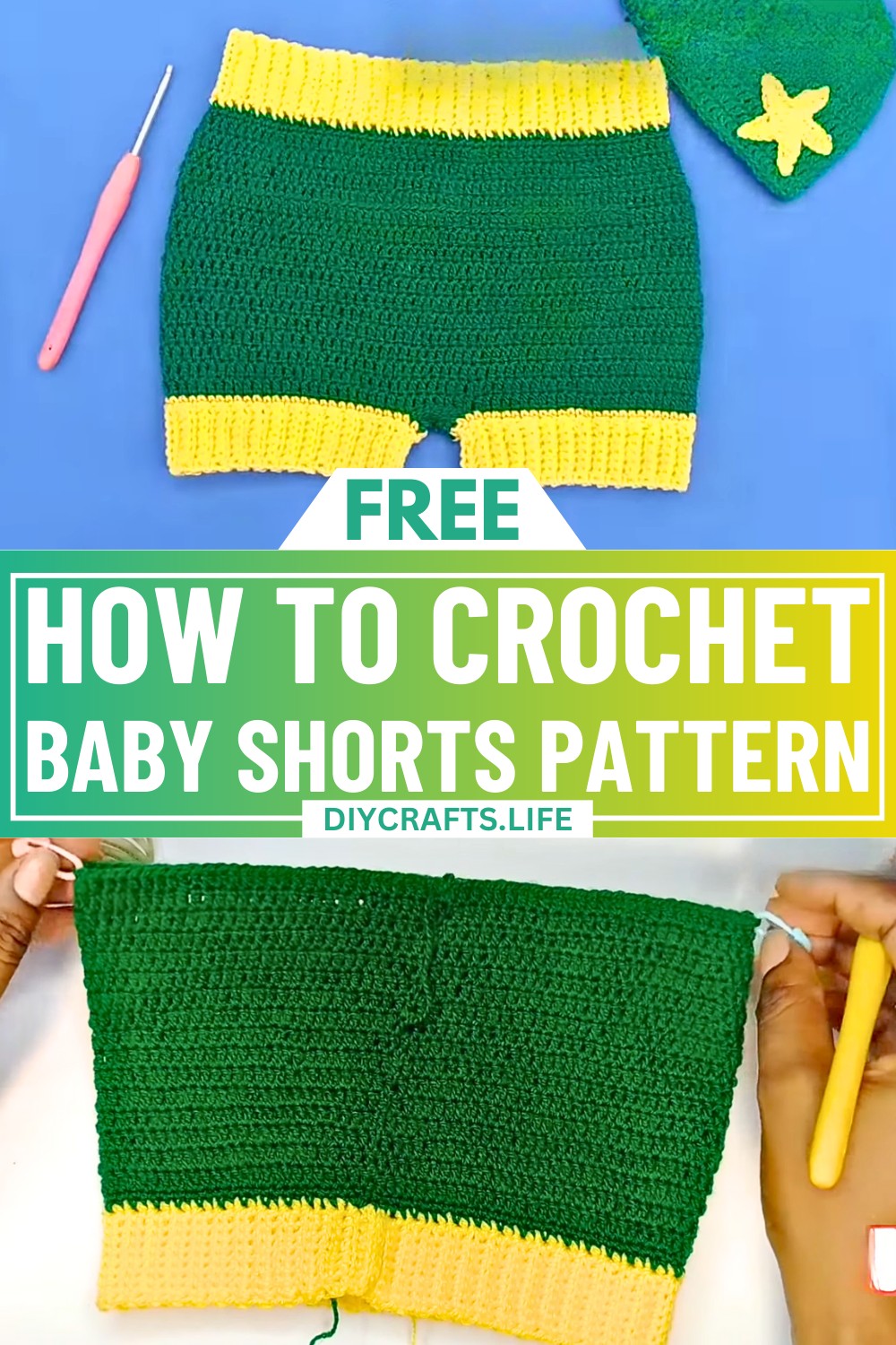 Easy Crochet Baby Shorts Pattern 0-3 Month