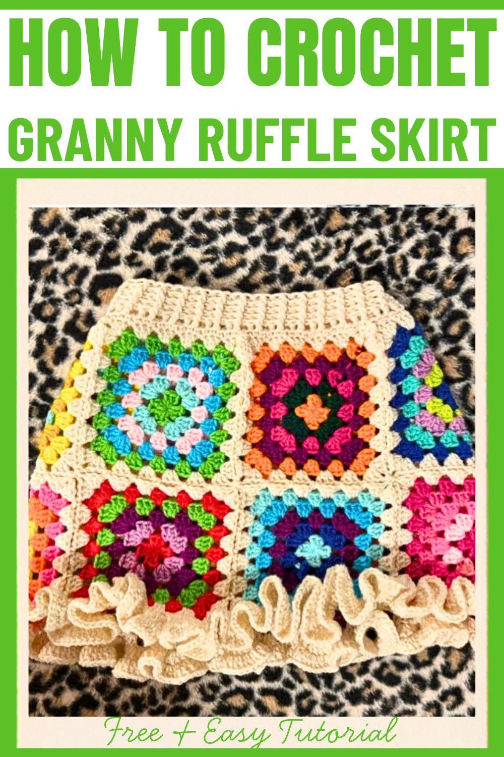 Granny Square Ruffle Skirt Crochet Tutorial Made Simple