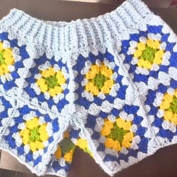 Granny Square Shorts Crochet Tutorial – Vibrant Handmade Style
