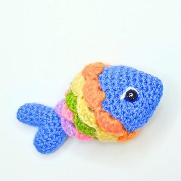 Quick and Simple Crochet Fish Pattern in Fun Colors