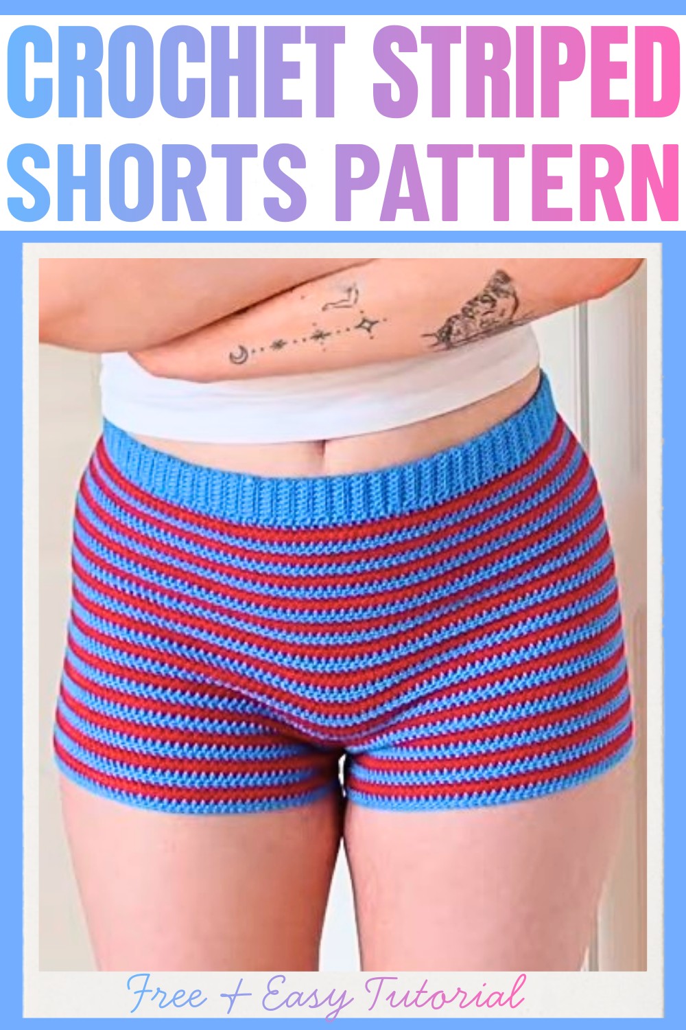 Striped Crochet Shorts Pattern – Fun, Customizable Design