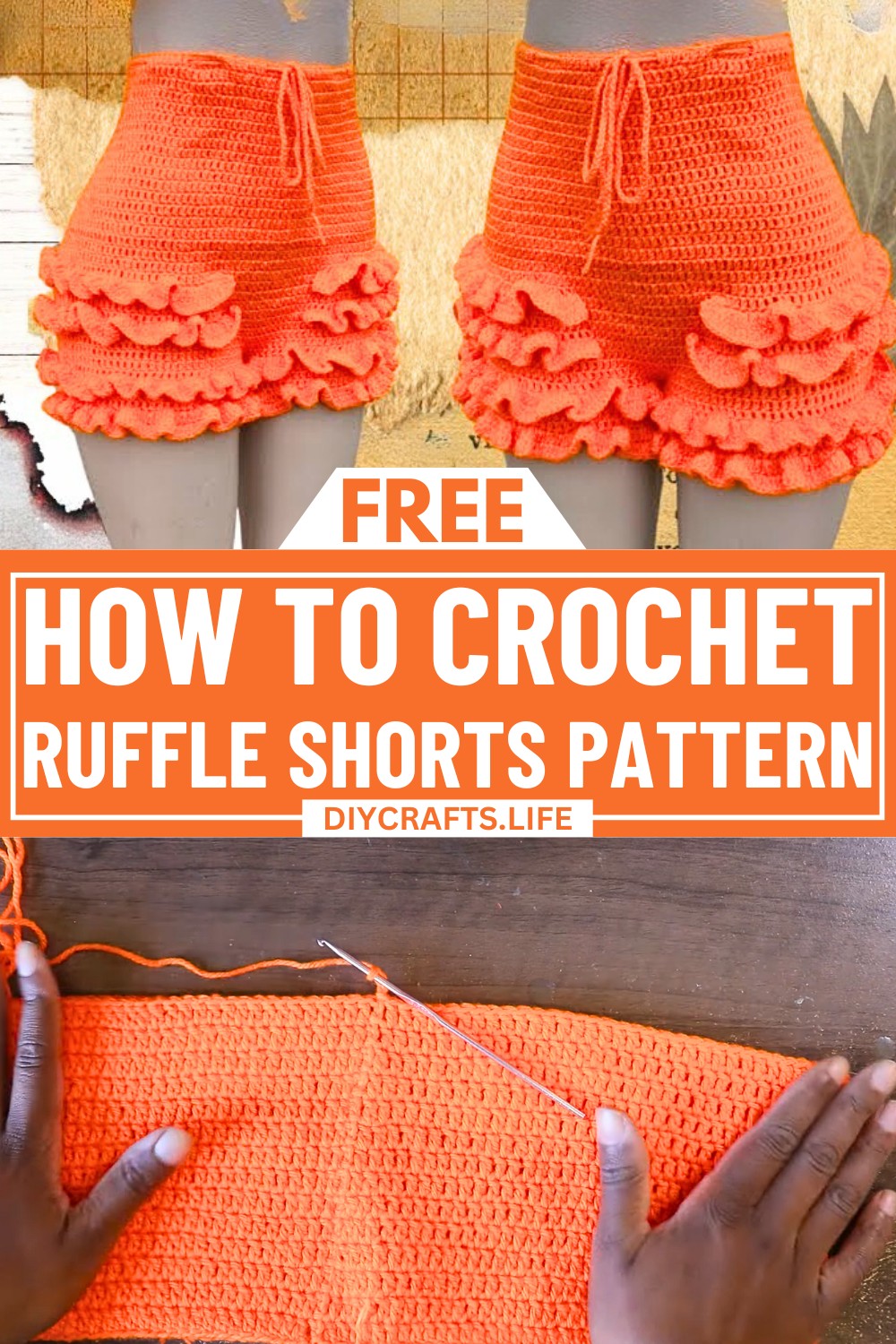 Stylish & Easy Crochet Ruffle Shorts Pattern