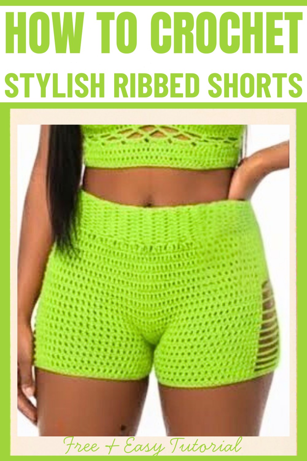 Stylish Ribbed Crochet Shorts Pattern – Easy & Creative Design