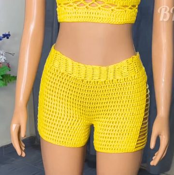 Stylish Ribbed Crochet Shorts Pattern – Easy & Creative Design
