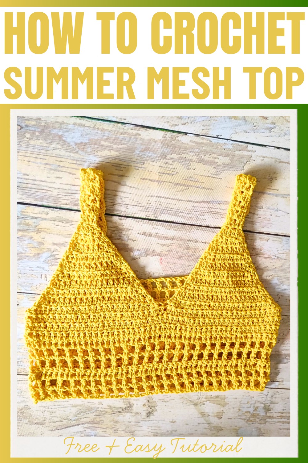Summer Crochet Mesh Top Pattern