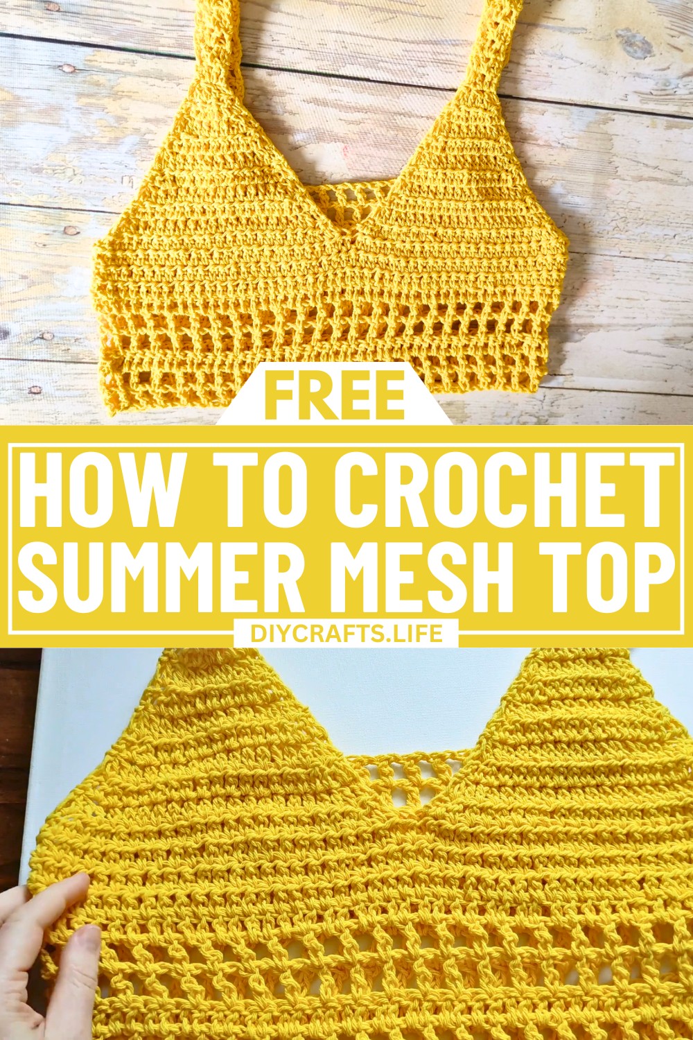 Summer Crochet Mesh Top Pattern
