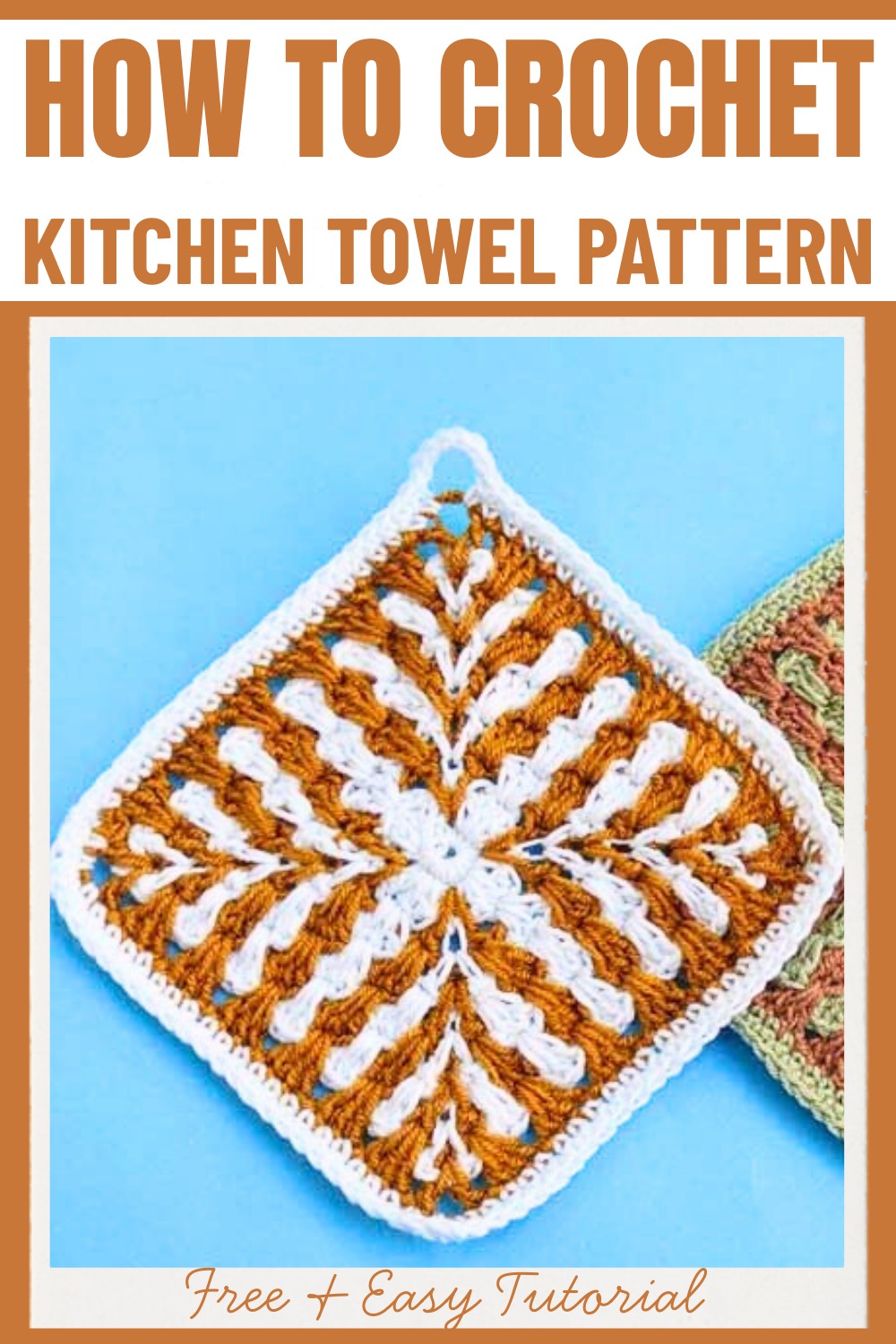 Unique Mosaic Crochet Kitchen Towel – Stylish and Practical
