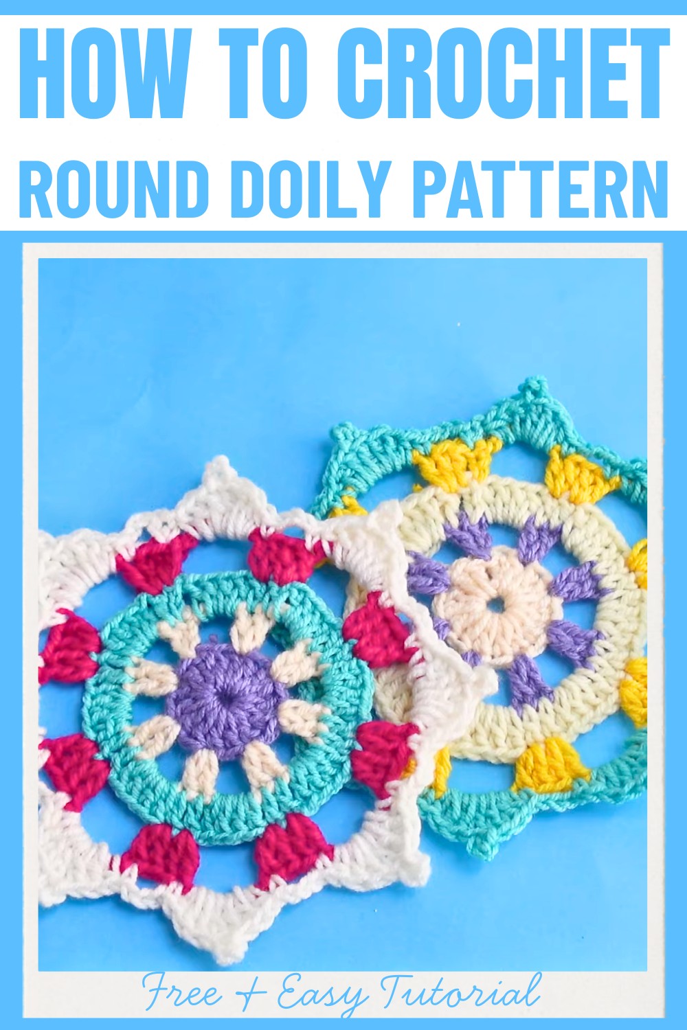 Vibrant Crochet Round Doily Pattern for All Skill Levels