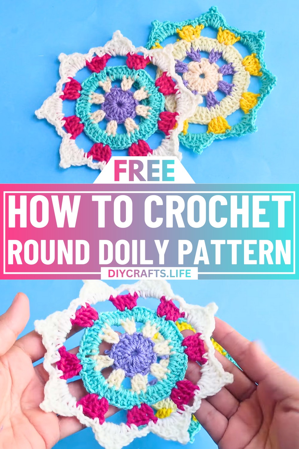 Vibrant Crochet Round Doily Pattern for All Skill Levels