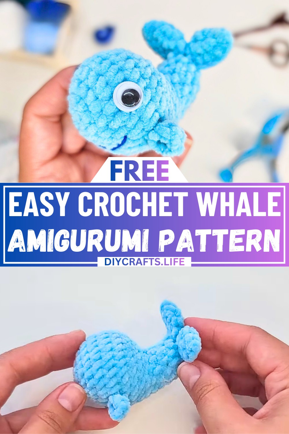 Beginner-Friendly Crochet Whale Amigurumi Pattern Free