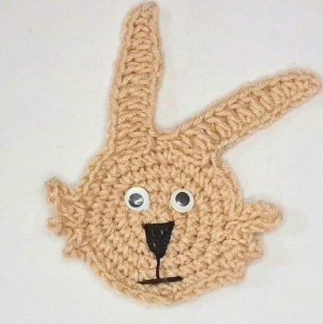 Crochet Bunny Applique Pattern – Cute and Easy Design
