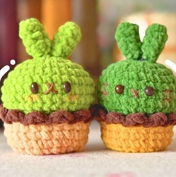Crochet Bunny Bonsai Plushie - Cute & Beginner-Friendly