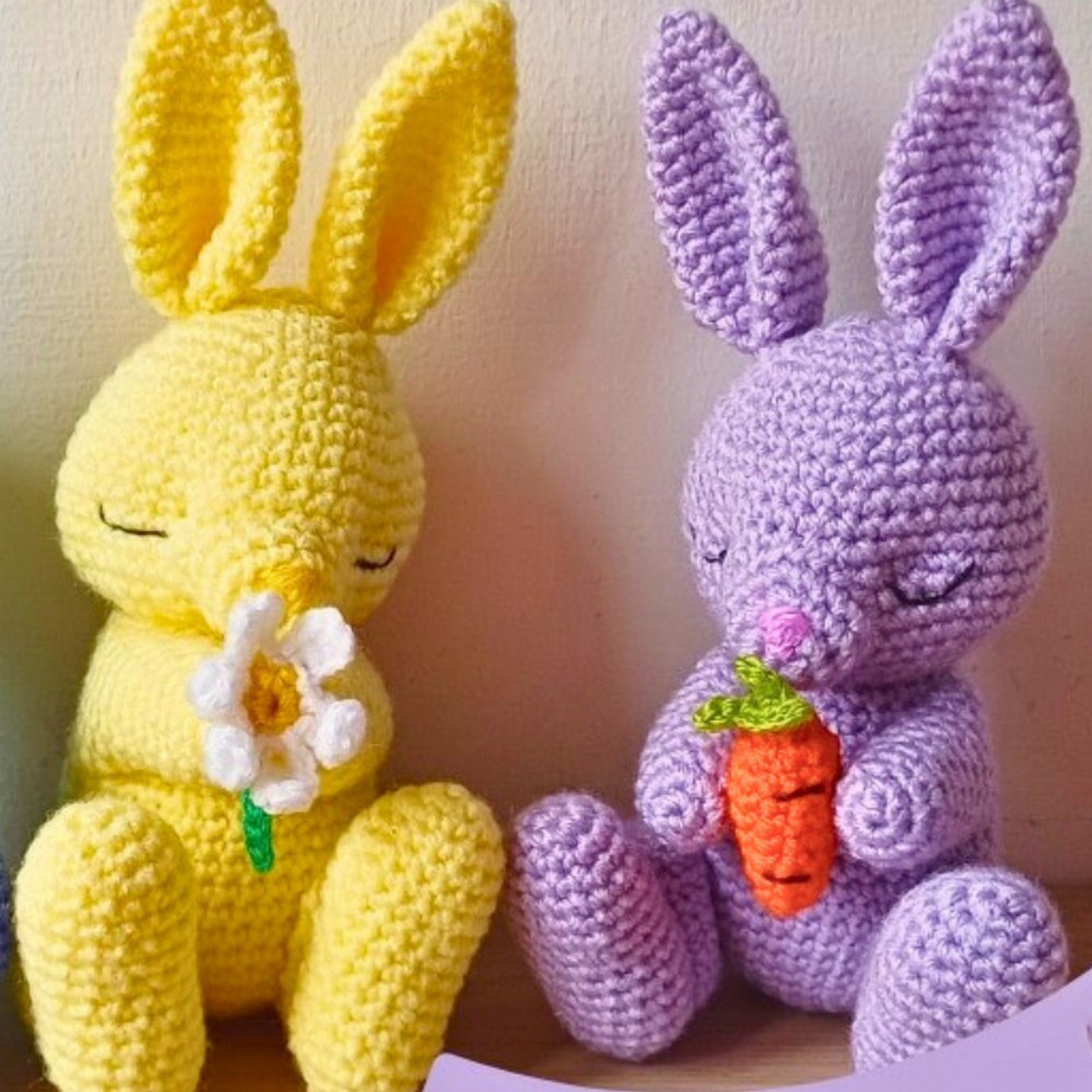 Crochet Bunny Pattern for Easter Toy & Decoration