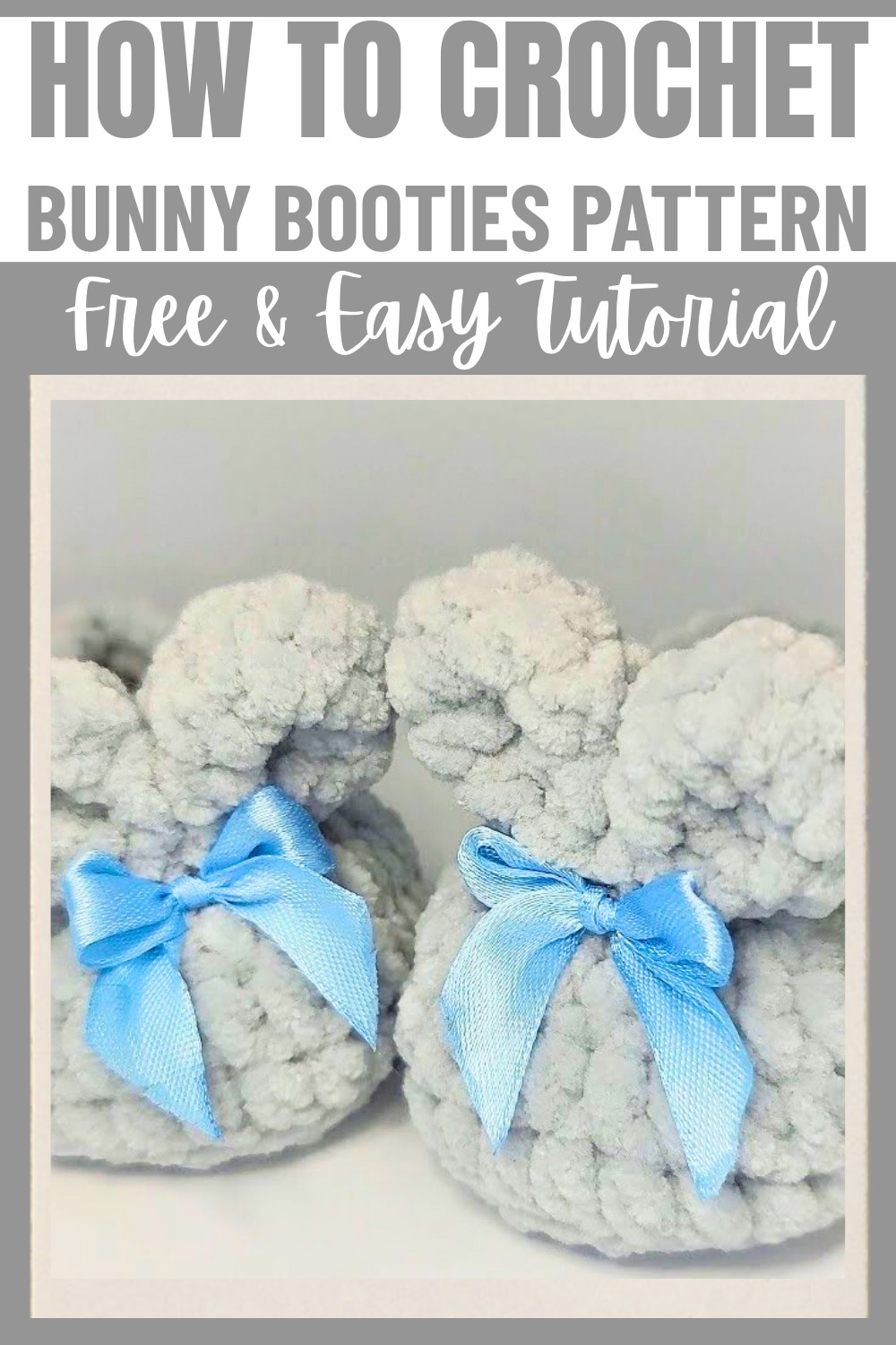 Cutest Crochet Bunny Booties Pattern for Baby Feet