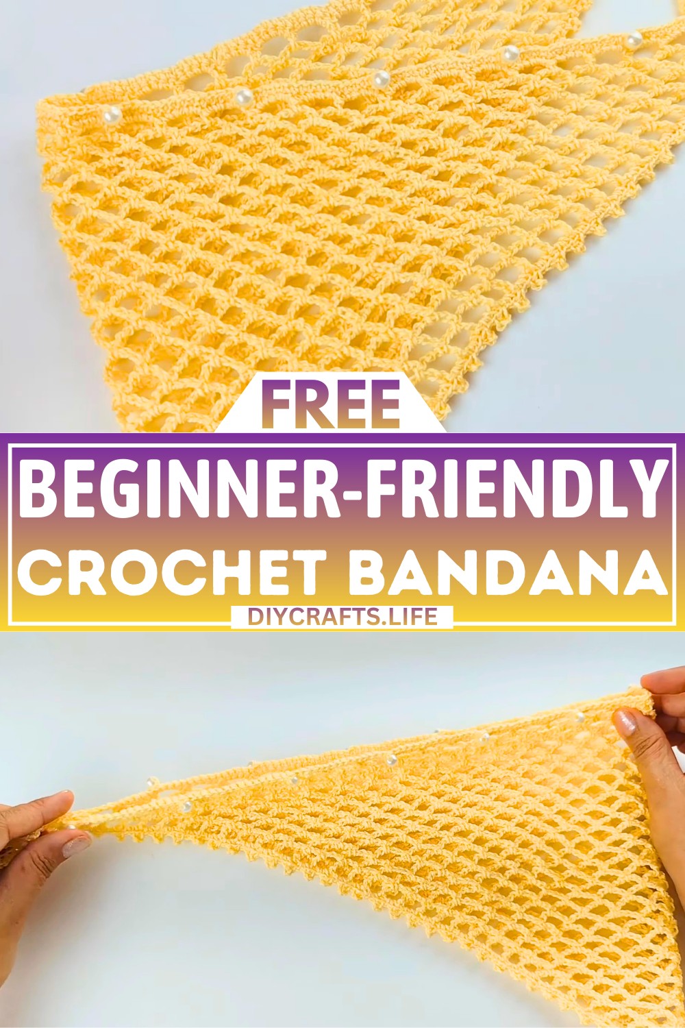 Easy Crochet Bandana Pattern - Beginner-Friendly