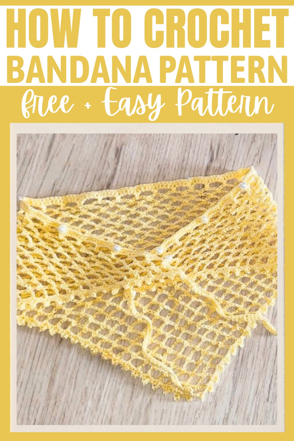 Easy Crochet Bandana Pattern - Beginner-Friendly