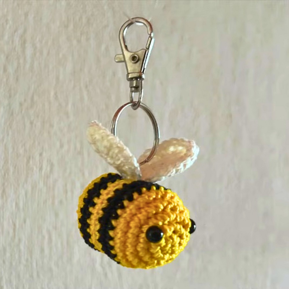 How to Crochet a Bee Keychain for Beginners