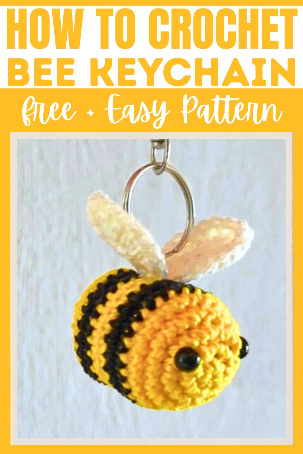 How to Crochet a Bee Keychain for Beginners