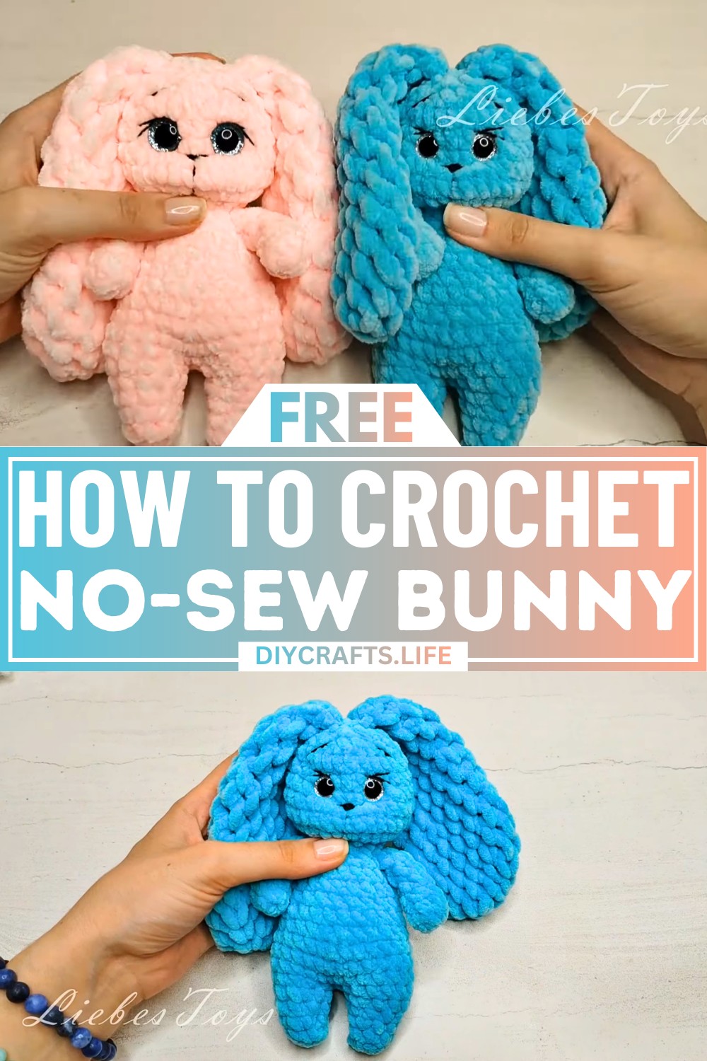 No-Sew Crochet Bunny Amigurumi Free Pattern