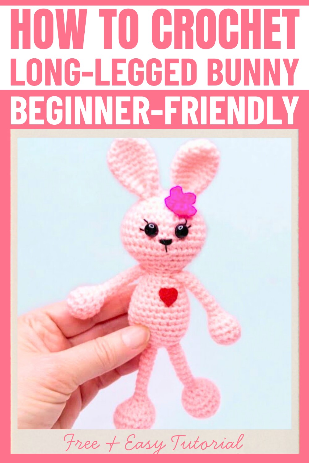 crochet a long-legged bunny