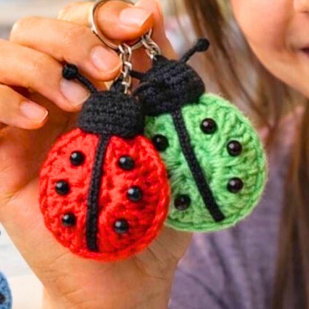 Beginner-Friendly Crochet Ladybug Keychain Pattern Free