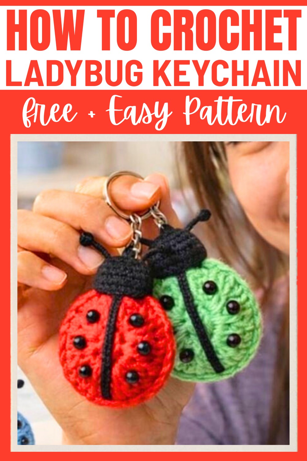 Beginner-Friendly Crochet Ladybug Keychain Pattern Free