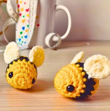 Beginner-Friendly Crochet Tiny Bee Pattern for Gifts, Decor, or Play