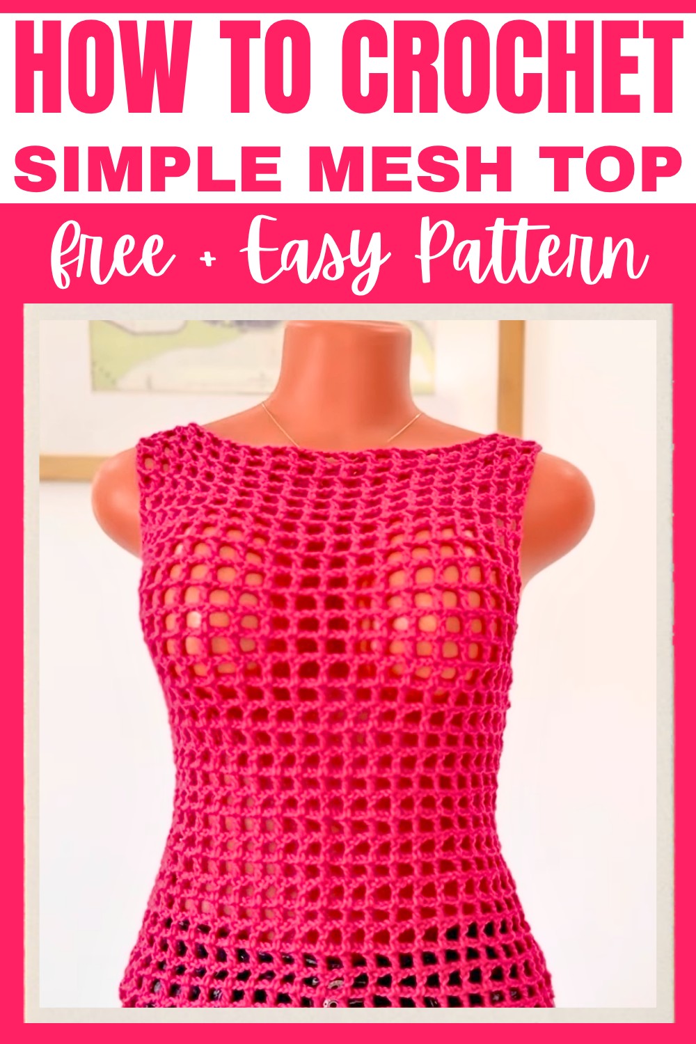 How to Crochet a Mesh Top