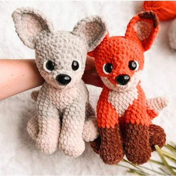 Low Sew Crochet Fox Pattern – Gift, Decor, or Toy