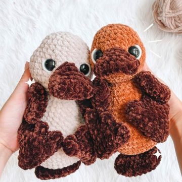 Low-Sew Crochet Platypus Pattern With Minimal Sewing Steps