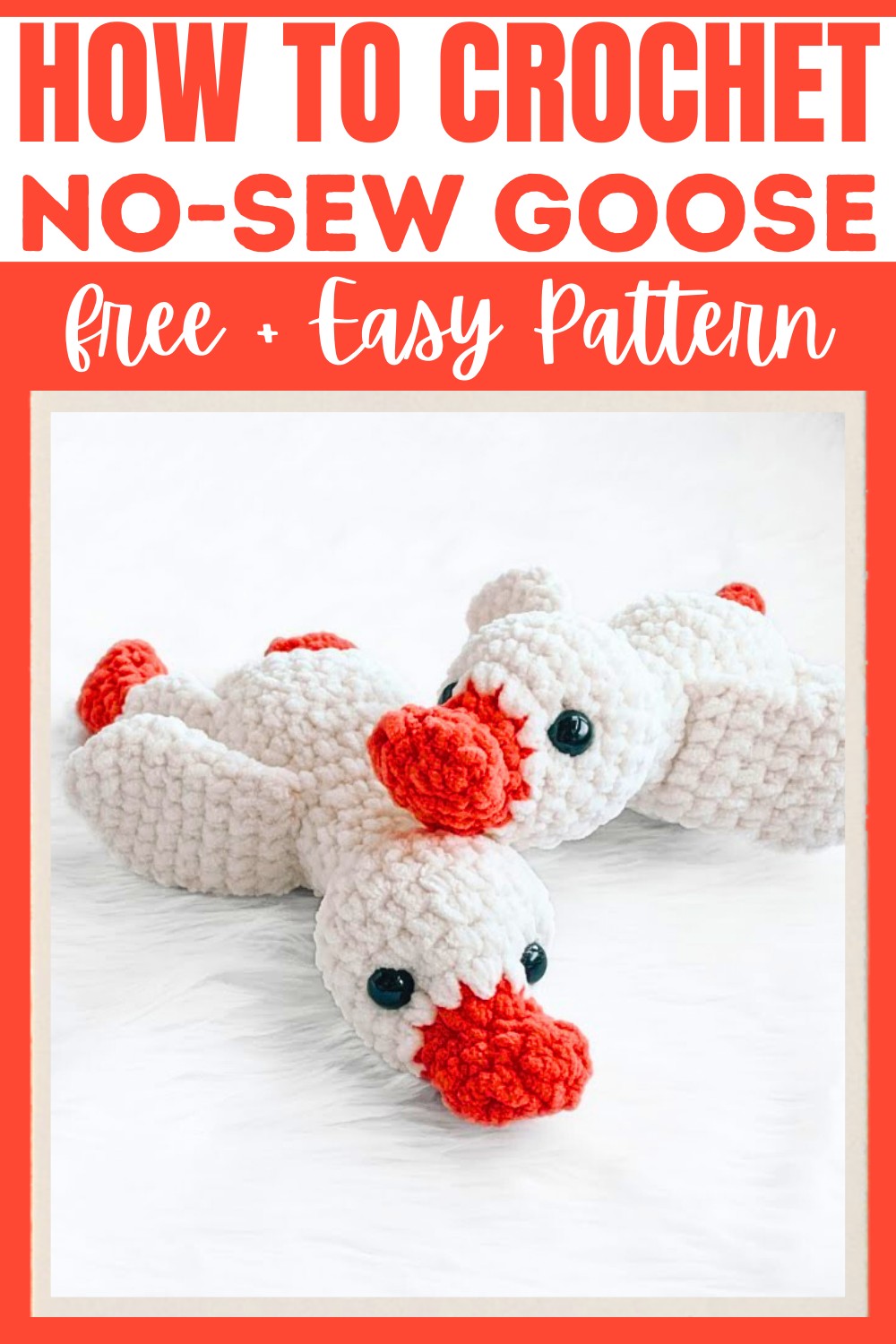 No-Sew Crochet Goose Pattern with Step-by-Step Tutorial