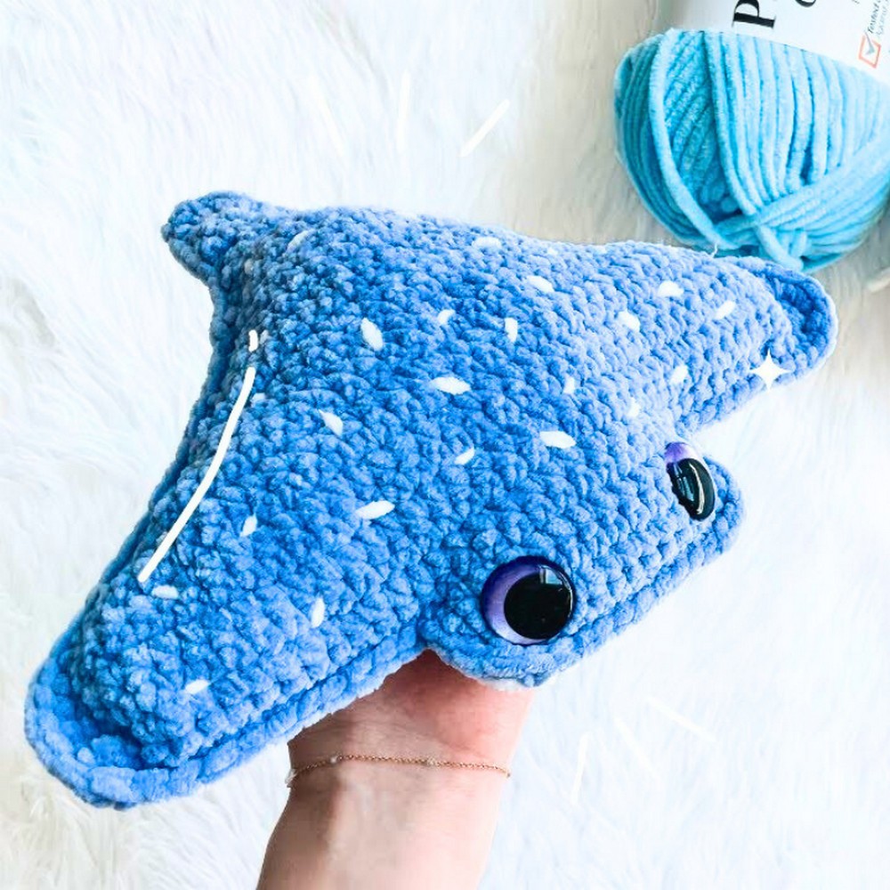 No-Sew Crochet Stingray Amigurumi Pattern
