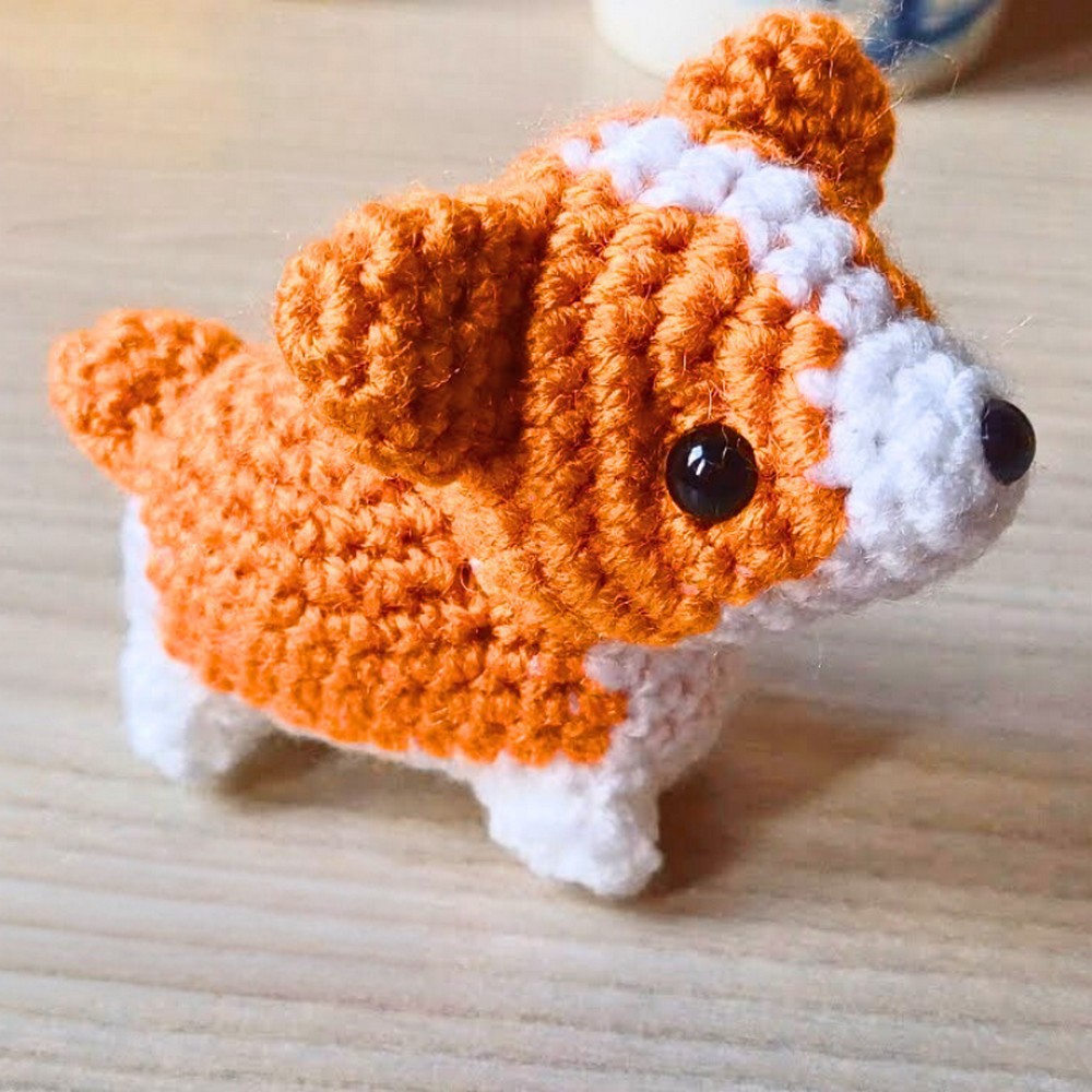 Step-by-Step Crochet Tiny Corgi Tutorial for Beginners
