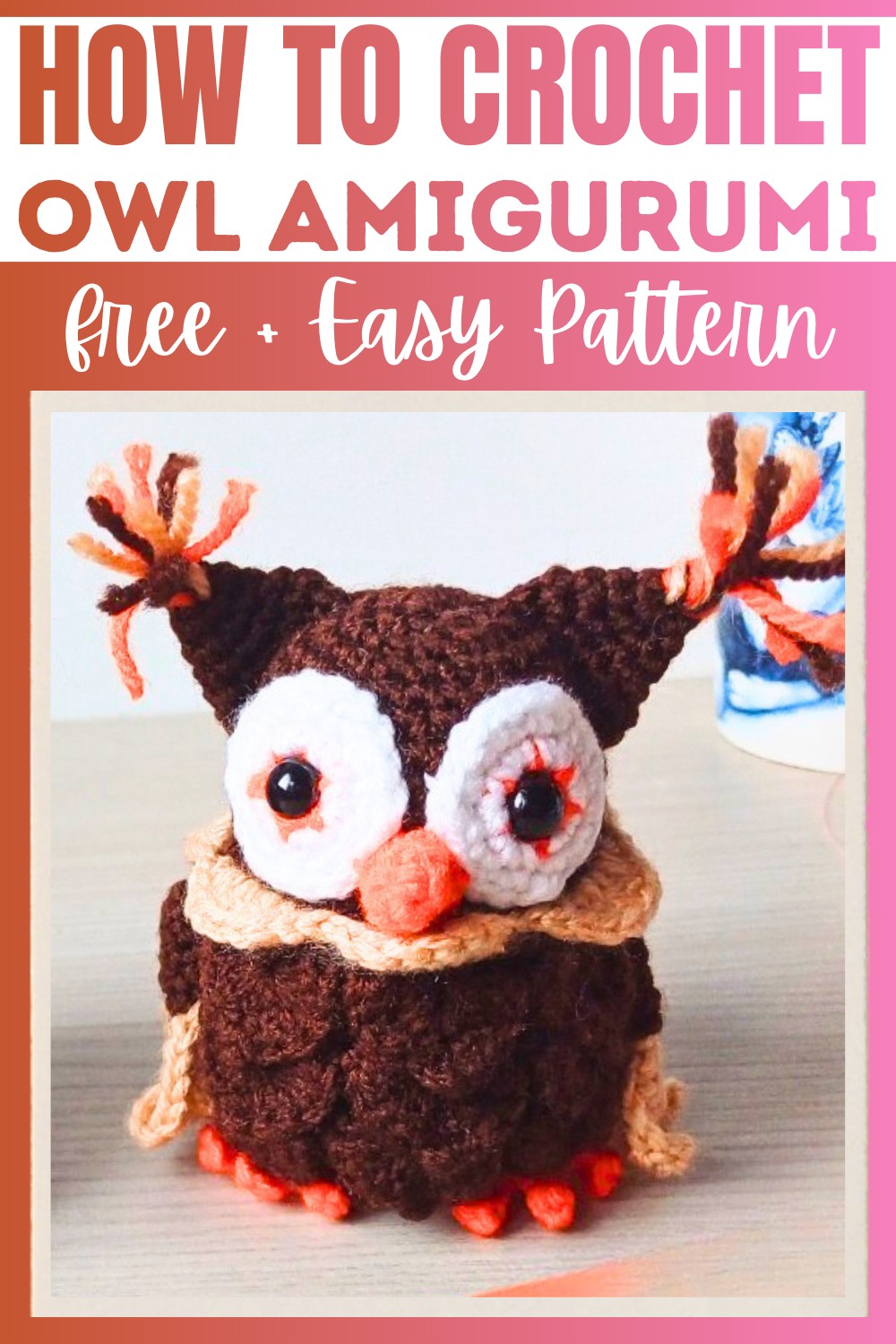 owl crochet amigurumi tutorial