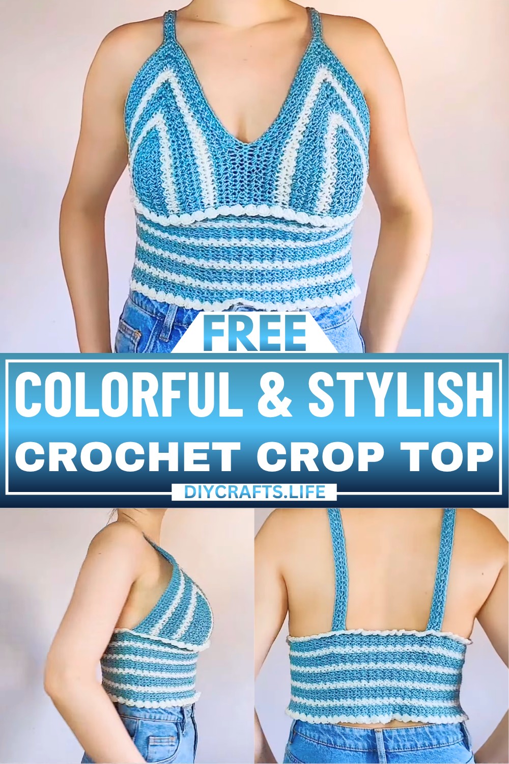 Crochet Crop Top Tutorial - Colorful and Stylish Design
