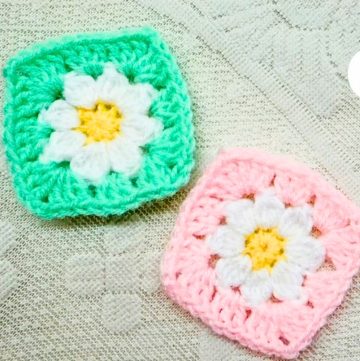 Crochet Daisy Granny Square
