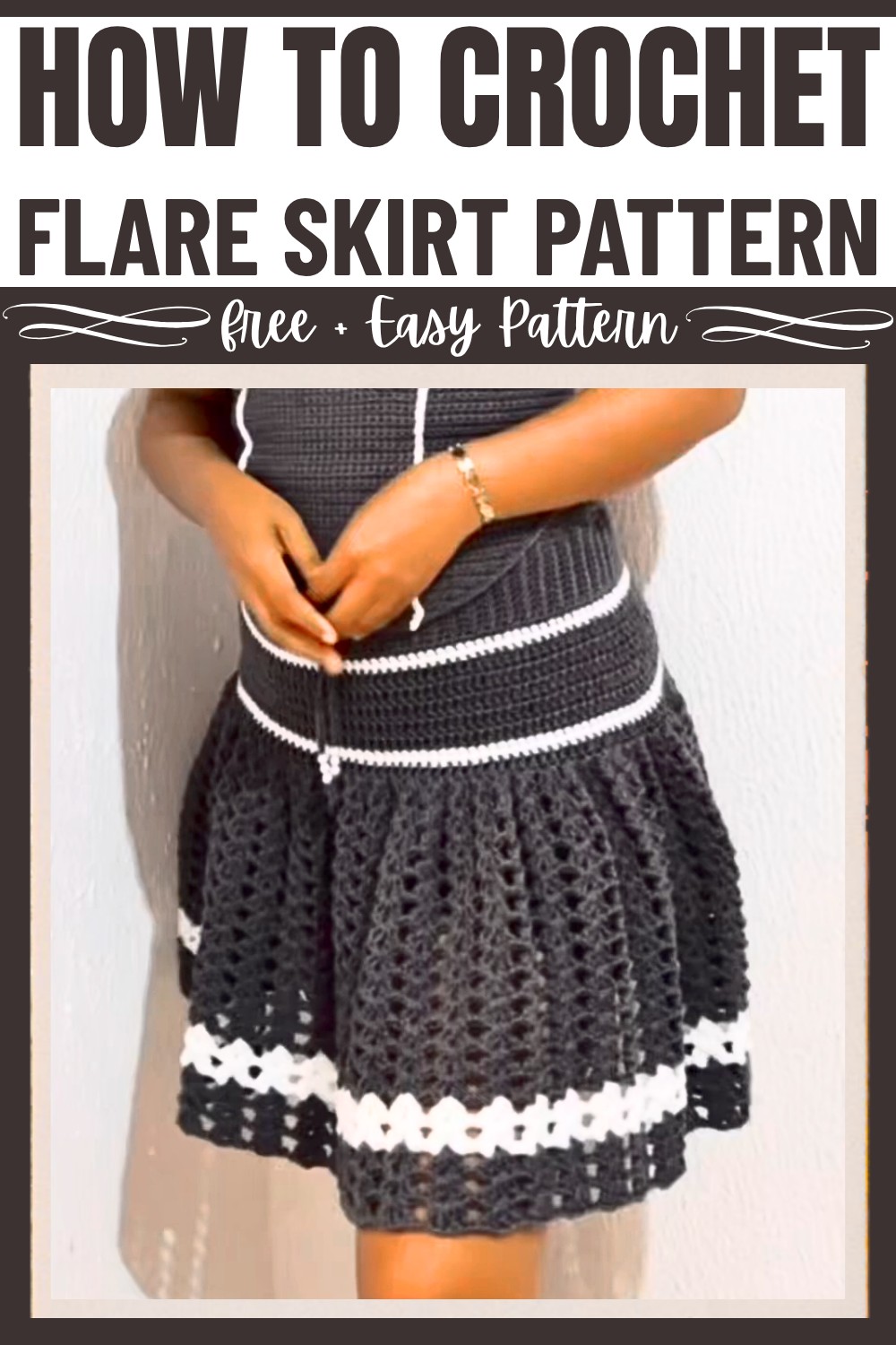 Crochet Flare Skirt Pattern with Customizable & Stylish Design