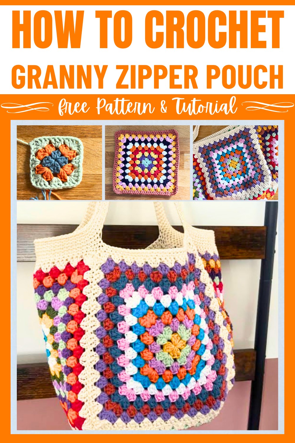 Crochet Granny Square Beach Bag Tutorial – Easy Design