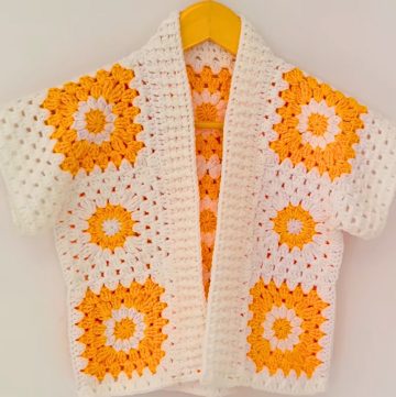 Crochet Granny Squares Cardigan Pattern with Cozy Design
