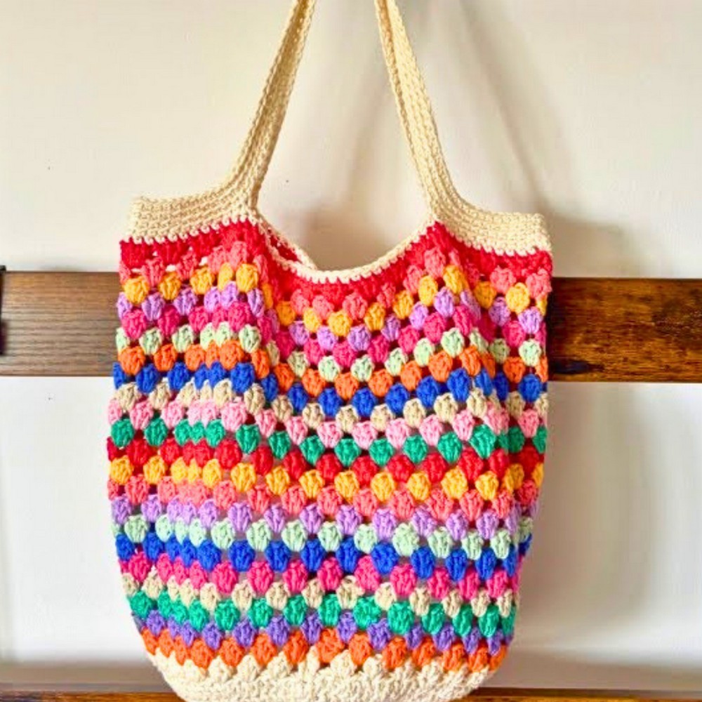 Crochet Granny Stitch Market bag