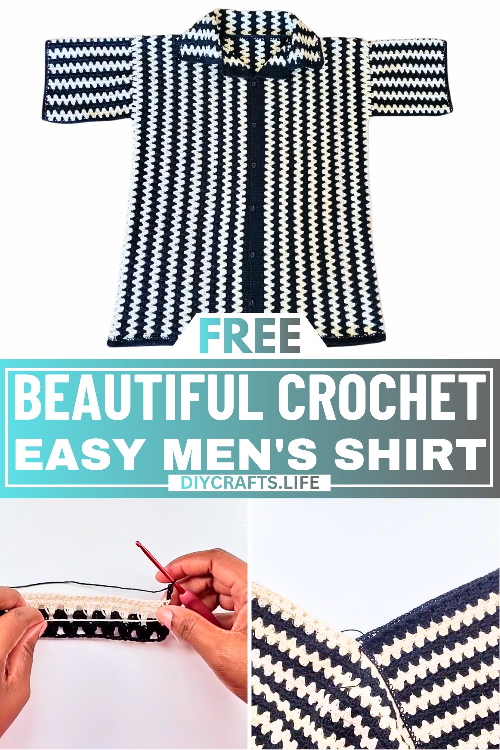 Crochet Men's Shirt