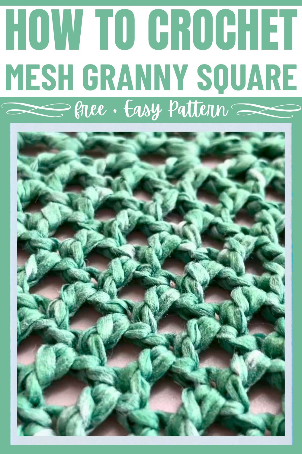 Crochet Mesh Granny Square